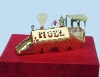 1C golden car of christmas gift