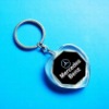 Wholesale Plastic lcd solar power heart shape car logo key chain