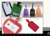 Stylish leather luggage tags