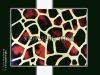 Wholesale Fashion bag luggage materials, transfer printing giraffe pattern PU material for bag