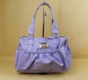 Wholesale purple mini handbag with long hander
