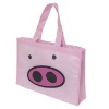 non woven fabric & plastic handbag shopping diaper bag