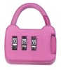 Wholesale Mini handbag shaped metal combination padlock