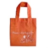 Very cute orange handle nonwoven mini bag