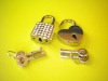 Wholesale AJF small fashion handbag lock with key,heart lock or square lock