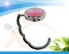 Wholesale fashion heart foldable metal handbag hook