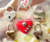 Wholesale Worldwide Rhinestone Encrusted Heart Padlock