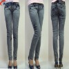 Wholesale woman stock fashion jeans