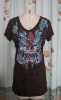 Wholesale 2011 latest styles: ladies silkscreen printed shirts and tops
