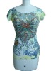 Wholesale JH-09003 burnt-out shirts/shirt