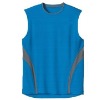 Wholesale sleeveless royal bicycle sets/top/tee shirt/jersey coolmax dry fit material,casual design round neck training uniform jogging