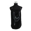 Wholesale Black print ladies' top