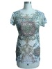 Wholesale 2010 latest style! JH-09013 burn out printed tops