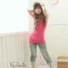 Wholesale Bowknot Long Cotton Tube Top T-shirt Rose