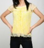 Wholesale lace top and fashion t shirts yf-67280