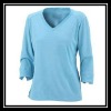 Wholesale ladies cotton long T-Shirt