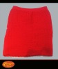 Wholesale girls red seamless short skirt