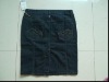Wholesale Lady's short jean skirt