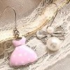 Wholesale pink skirt ear drop
