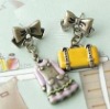 Wholesale Hot Sale Unique Bag and Skirt Asymmetric Earring