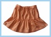 Wholesale little girl's orange short skirt