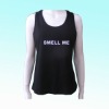 Wholesale Black o-neck women's Vest