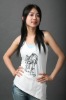 Wholesale women sexy tank top and white down vest YF-30856