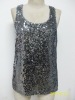 Wholesale OEM designed women Sequined vest 2011 supplier