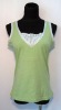 Wholesale fashion ladies cotton jersey vest
