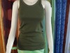 Wholesale women's rib tank top 100%cotton