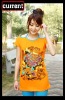 Wholesale Leisure orange flower printed OEM women sexy Tank Top