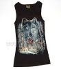 Wholesale women's fitting tank top rock punk tank top punk T-WX-011