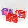 Decorative Wooden Flower Pot and Sweet Love Box for Valentine Gift