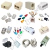 RJ11,RJ12,RJ45 telephone adapter ,tel connector & Modular plug (4P4C;6P4C,8P8C)