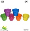 metal H5" outdoor flower pot