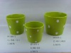Wholesale ceramic green flower pot