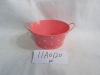 Wholesale round zinc flower pot 11A0120