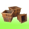77132 Wooden Flower Pot