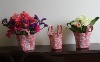 garden decoration countryside style jute flower pot