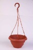 Wholesale round plastic flower pot with peg