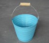 Wholesale wood handle bucket flower pot
