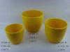 Wholesale ceramic yellow flower pot