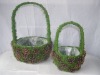 Wholesale Moss and Pine Fruit Flower Pot