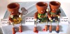 Terra-cotta flower pot,3 asst.