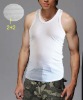 Wholesale men's tank tops men's white vest stock cheap underwear