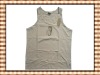 mens pure natural cotton vest stock