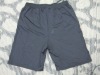 100% polyester peach skin fabric,men's shorts with elasticated waist,side pocket with logo.