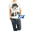 Wholesale ZZH360 2011 newest men's t shirt with skull printed