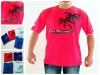 Wholesale men's round neck print short sleeve knitting t shirt