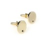 Wholesale polished men's shirt cufflink craft